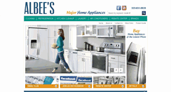 Desktop Screenshot of albeeappliances.com